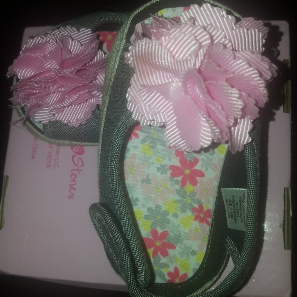 Jean Shoe with Flower